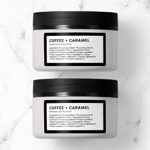 Moderne minimalistische lijst met aangepaste kleur etiket