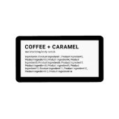 Moderne minimalistische lijst met aangepaste kleur etiket (Voorkant)