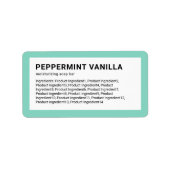 Moderne minimalistische lijst met aangepaste kleur etiket (Voorkant)