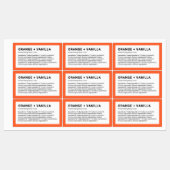 Moderne minimalistische lijst met aangepaste kleur labels (Vel)