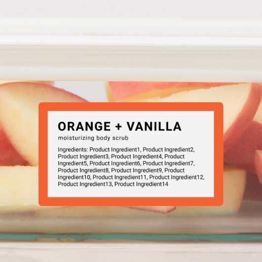 Moderne minimalistische lijst met aangepaste kleur labels (Aangebracht)