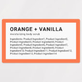 Moderne minimalistische lijst met aangepaste kleur labels (Design 1)