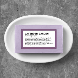 Moderne minimalistische lijst met aangepaste kleur labels