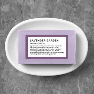 Moderne minimalistische lijst met aangepaste kleur labels