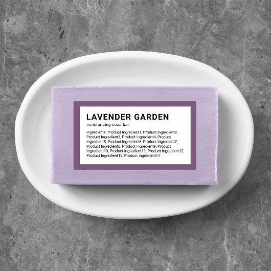 Moderne minimalistische lijst met aangepaste kleur labels