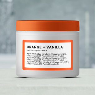 Moderne minimalistische lijst met aangepaste kleur labels