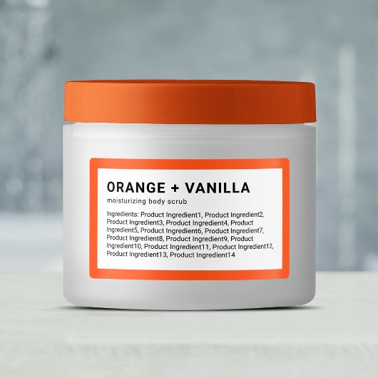 Moderne minimalistische lijst met aangepaste kleur labels