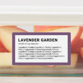 Moderne minimalistische lijst met aangepaste kleur labels (Aangebracht)