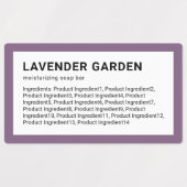 Moderne minimalistische lijst met aangepaste kleur labels (Design 1)