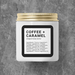 Moderne minimalistische lijst met aangepaste kleur vierkante sticker