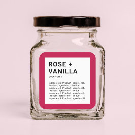 Moderne minimalistische lijst met aangepaste kleur vierkante sticker