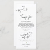 Moderne minimalistische locatie Hartelijk dank Programmakaart (Voorkant / Achterkant)