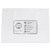 Moderne minimalistische Logo | Aangepaste pictogra Groot Cadeauzakje (Voorkant)