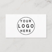 Moderne minimalistische Logo | Aangepaste pictogra Visitekaartje (Achterkant)