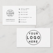 Moderne minimalistische Logo | Aangepaste pictogra Visitekaartje (Voorkant / Achterkant)