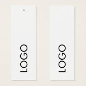 Moderne minimalistische Logo Business Hang Labels Mini Visitekaartjes (Voorkant /achterkant)