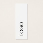 Moderne minimalistische Logo Business Hang Labels Mini Visitekaartjes (Achterkant)