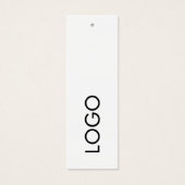 Moderne minimalistische Logo Business Hang Labels Mini Visitekaartjes (Voorkant)