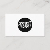Moderne minimalistische Logo Custom Social Media I Visitekaartje (Achterkant)