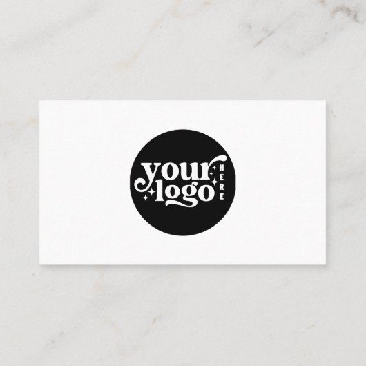 Moderne minimalistische Logo Custom Social Media I Visitekaartje (Achterkant)