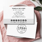 Moderne minimalistische Logo Custom Social Media I Visitekaartje