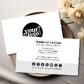 Moderne minimalistische Logo Custom Social Media I Visitekaartje