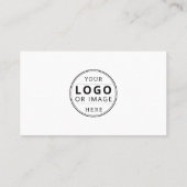 Moderne minimalistische Logo Custom Social Media I Visitekaartje (Achterkant)