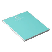 Moderne Minimalistische Logo en naam van zwaan Notitieblok (Schuin)