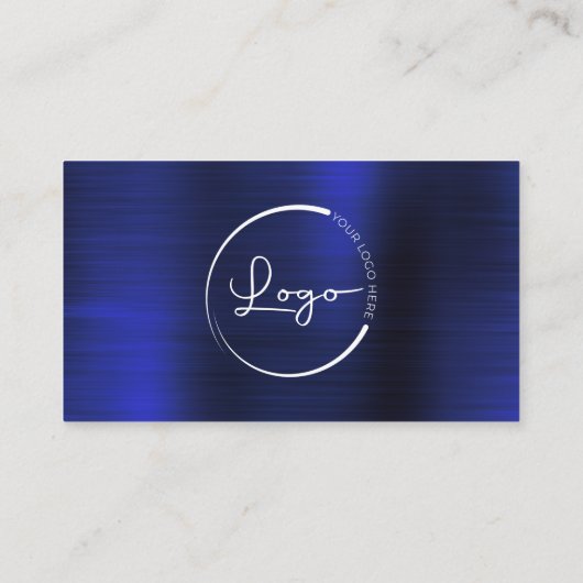 Moderne minimalistische Logo met Social Media Icon Visitekaartje (Achterkant)