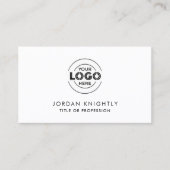 Moderne minimalistische Logo-pictogrammen op maat Visitekaartje (Voorkant)