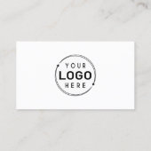 Moderne minimalistische Logo-pictogrammen Visitekaartje (Achterkant)