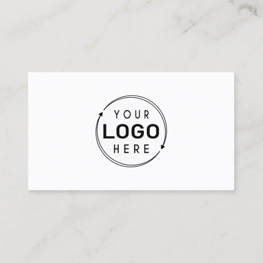 Moderne minimalistische Logo-pictogrammen Visitekaartje (Achterkant)