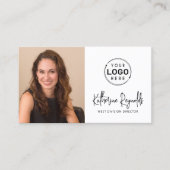 Moderne minimalistische Logo-pictogrammen voor fot Visitekaartje (Voorkant)