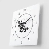 Moderne, minimalistische Logo voor bedrijfskapitaa Vierkante Klok (Hoek)