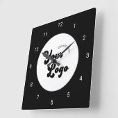 Moderne, minimalistische Logo voor bedrijfskapitaa Vierkante Klok (Hoek)