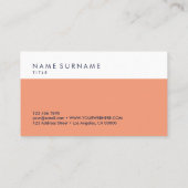 Moderne, minimalistische Logo voor typografie Visitekaartje (Achterkant)