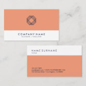 Moderne, minimalistische Logo voor typografie Visitekaartje (Voorkant / Achterkant)