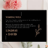 Moderne minimalistische loof houtskool die goed we informatiekaartje