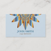 Moderne minimalistische Lotus Yoga Instructor Visitekaartje (Voorkant)