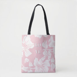 Moderne Minimalistische LOVE Botanische Jumbo Tas