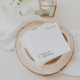Moderne minimalistische luiers voor weddenschappen servet