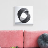 Moderne Minimalistische Lus Kunst - Abstracte 3D g Canvas Afdruk (Insitu (Woonkamer))