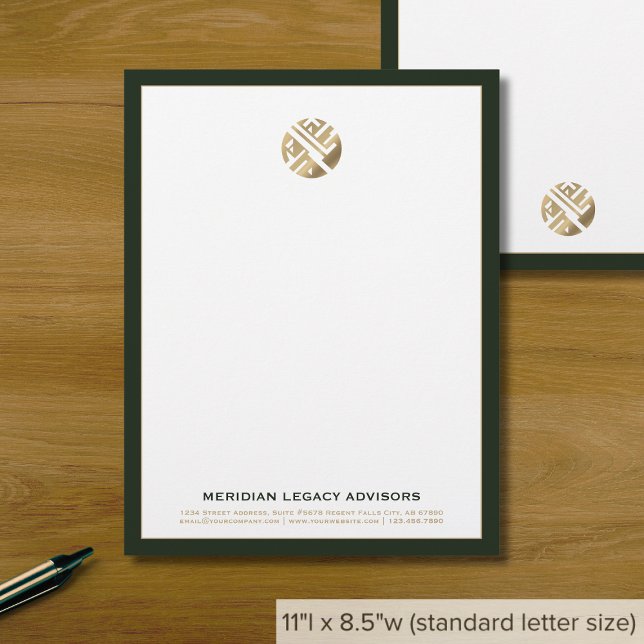Moderne minimalistische luxe briefhoofd (Creator heeft geüpload)