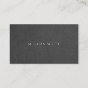 Moderne Minimalistische Luxe Suède Print Visitekaartje