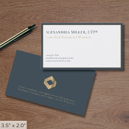 Moderne minimalistische luxe visitekaartje