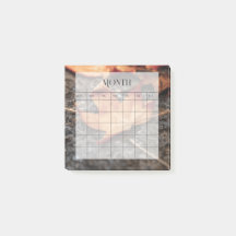 Moderne minimalistische maandelijkse plannerkalend