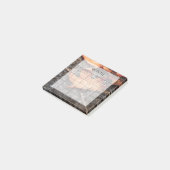 Moderne minimalistische maandelijkse plannerkalend post-it® notes (Schuin)