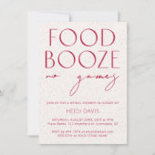 Moderne Minimalistische Magenta Bruidsmeisje Borre Kaart (Voorkant)