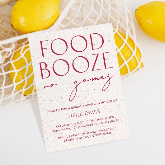 Moderne Minimalistische Magenta Bruidsmeisje Borre Kaart