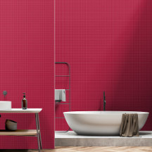 Moderne Minimalistische Magenta Geruite Huisdecora